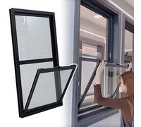 Single Hung Sliding Window with Tempered Glass, Soundproof House Window for Basement Bedroom, Mobile Home Weatherproof Serving Windows(26x30in/66x76cm)
