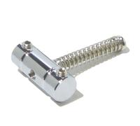 Single individual telecaster bridge saddles in chrome, black or gold (35mm long screw, Chrome)