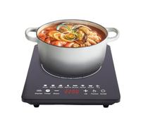 Single Induction Cooker 1450W Ultra-thin Induction Hob with LCD Sensor Touch 8-level Power and Temperature Control, Portable Induction Burner with Timer/Warm-keeping/Pre-Setting/Safety Lock Design