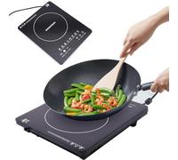 Single Induction Hob 2200W 220V Portable Electric Hob Induction Cooker Cooktop Countertop Burner with Sensor Touch 8 Gears And LED Display 180 Minutes Timer Funtion 60-240℃