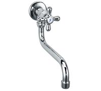Ferro Single Knob Vintage Crosshead Cold Water Wall Mounted Swivel Kitchen Tap Faucet