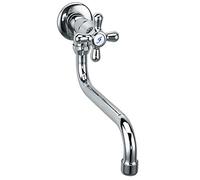 Ferro Single Knob Vintage Crosshead Cold Water Wall Mounted Swivel Kitchen Tap Faucet