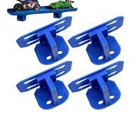 Single Lane Wall Mount For Hots Wheels & 1/64 Scale Cars And Trucks, 4 Pieces Single Lane Wall-Mounted Track Holder Brackets, For Toy Trucks Automotive Shelf Stand Rack Home (6.7x3.6x3cm)