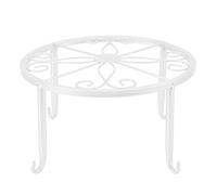 Single Layer Iron Plant Stand Floor Standing Simple Low Plant Pot Stand Balcony Living Room Flower Pot Shelf Premium Material Stable Structure Strong Bearing Capacity Indoor (Small Size (21x17cm /
