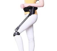 Single Leg Walker, Mobility Walking Aid for Adults Elderly, Bionic Body Power Aids & Equipment, Lower Limb Assistance Exercise Leg Training Walker(Left,L)