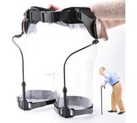 Single Leg Walker, Walking Aid Bionic Body Power Aids Stroke Lower Limb Rehabilitation Training Equipment Easy to Lock & Releas