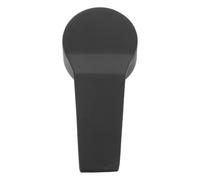 Single Lever Black Metal Faucet Handle Replacement for 40mm Cartridge | Matte Black Finish, Toolless Installation, Ergonomic Curve, Bathroom and Hotel Sink Use