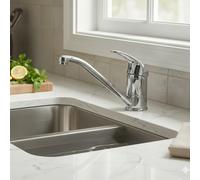 Single Lever Chrome Monobloc Kitchen Mixer Tap - Essence