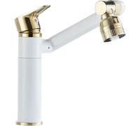 Single Lever Tall Counter Sink Faucets,Bathroom Basin Tap,Modern Monobloc Basin Taps,Bathroom Basin Taps Mixer,Hot and Cold Water Brass Universal Rotation,Platinum A (Platinum a)