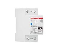 Single Light Over Under Voltage Protector 220V 230V 110V Automatic Recovery 40A 63A 2P AC Electrical Lower Voltage Protector 1Pcs(40A)