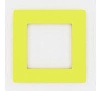 Single Light Switch Socket Coloured Acrylic Surround Finger Plate - Huge Colour Choice (Yellow)