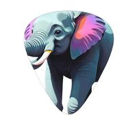 Single Line Elephant Printed pick set - 12 pieces, thin, medium and thick guitar picks, suitable for guitar, bass, electric guitar and ukulele