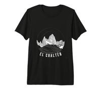 Single Line Mount Fitz Roy El Chaltén Argentina Premium T-Shirt