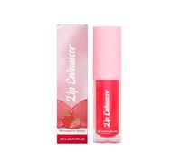 Single Lip Balm with Fruit Flavor Enriched with Vitamin C,24H Long Lasting Keep Moisturizing and Hydrating for Dry Cracking Lips,Lip Enhancer,Makeup Lip Care Cosmetics for Girls (Strawberry Flavor)