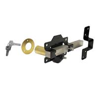 Single Locking Long Throw Lock 70mm No.1126 with Elongated Keep & Stainless Steel Bar (A4/316)