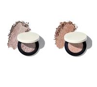 Single Loose Mineral Eyeshadow - Creamy Mineral Powder, Buildable Sheer to Full Coverage, Long-Lasting Eye Colour, Talc-Free & Cruelty-Free, Safe for Sensitive Eyes & Contact Lens Wearers (01+02)