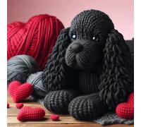 Single Luxury Black Cocker Spaniel Birthday/Valentine/Mothers Day Card