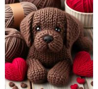 Single Luxury Chocolate Labrador Birthday/Valentine/Mothers Day Card