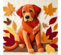 Single Luxury Fox Red Labrador Birthday Card (AUT)