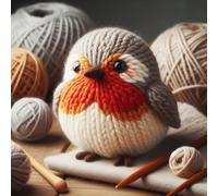 Single Luxury Robin Bird Birthday Greeting Card