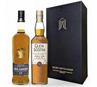 Single Malt Scotch Whisky Discovery Duo Gift Boxed - Loch Lomond 12 Year Old Inchmurrin & Glen Scotia Double Cask Rum Cask - 2x70 ifts for Him, Her, Birthdays, Christmas, Corporate, Fathers Day
