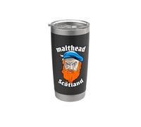 Single Malt Whisky Scottish Highlander Malthead Stainless Steel Insulated Tumbler
