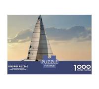 Single-Mast Sloop Jigsaw Puzzles Puzzles for Adults Kids. 1000 Pieces Sailing Vessels Whimsical Challenge Toy Educational Game Home Decoration for Educational Games Gifts 38x26cm/1000pcs