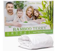 Single Mattress Protector 90x190cm - Bamboo Terry Waterproof - Soft and Breathable Single Waterproof Mattress Protector Naturally Cooling