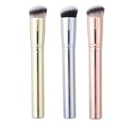 Single Metal Makeup Brush Foundation Concealer Brush for Women Professional Grade Precision Applicator,3pc,M