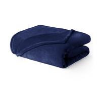 (SINGLE, MIDNIGHT BLUE) LIVIVO Soft Flannel Fleece Blanket - Warm Microfiber Throw