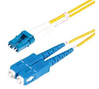 Single Mode Os2 9/125µM Upc Lc-Sc Lsoh Duplex Fibre Optic Patch Lead, 50M