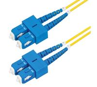 StarTech.com 2m (6.6ft) SC to SC (UPC) OS2 Single Mode Duplex Fiber Optic Cable 9/125m 40G/100G Zipcord Bend Insensitive Low Insertion Loss - LSZH Fiber Jumper Cord