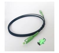 Single Mode SC/APC to SC/APC Fiber Optic Drop Cable - 2M/3M Indoor Extension Cord for Reliable Communication(Black,300cm APC With Adapter)