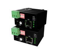Single Mode SC WDM Single Fiber Mini Size DIN Rail Mount Industrial Type-Universal Gigabit Ethernet 1000Base-FX & Fast Ethernet 100Base-FX - Fiber Media Converter - up to 20km (12.42mi) - Set 1 Pair