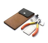 Single Model Nipper, 4.6 Inch Carbon Steel Hobby Sprue Cutter for Plastic Model Kit Building, Precision Thin Blade Cutting Plier with Protective Sheath and Limit Pin, for Gunpla, Gundam