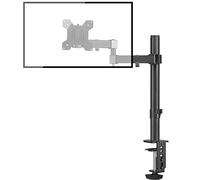 Single Monitor Arm Desk Mount, Max. Load 10kg, Adjustable Mount with Tilt Swivel Rotation for 13-32 inch LCD LED Screens, 2 Mouting Options, Vesa 75x75/100x100mm