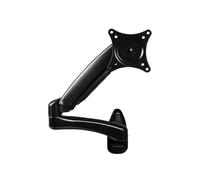 Single Monitor Arm Desk Mount, Mechanical Spring Long Arm Wall Mount For 12"-27" Monitors Holds 7.7-16.5lbs White 2 Arm(Black,Two arm)