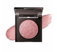 Single Monochrome Glitter Eyeshadow - Rose Gold Shimmer Waterproof Palette, Highly Pigmented Sparkly Powder For Everyday And Party Makeup, Long-Lasting Wear, Vibrant Reflective Finish, Versatile