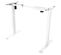Single Motor Adjustable Desk Frame, 70kg Capacity, White - DH64
