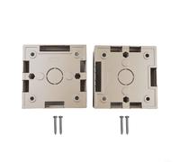 Single Mountable Box for Ethernet For Faceplates Supporting Wall Plate Faceplate Integration and Providing Cable Management Capacity (Gold-2PCS)