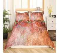 (Single, Multi 06) Homewish Flower Duvet Cover Set Romanic Spring Floral Bedding Set For Boys Girls Tie Dye Comforter Cover Abstract Weeds Blossoms Ivy Back Florets Shru
