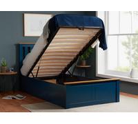 Single Navy Blue Ottomam Bed 3Ft Storage Bed Frame Birlea Phoenix
