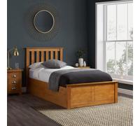Single Oak Ottomam Bed 3FT Storage Bed Frame Birlea Phoenix 90cm