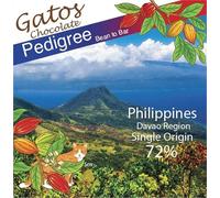 Single Origin Bean to Bar 72% Dark Chocolate (60g, Philippines) Craft Dairy Free Vegan