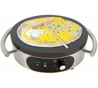 Single Pan Crepe Maker, 16 Inch Commercial Nonstick Crepe Griddle Pancake Machine, Adjustable Temperature 122°F-572°F