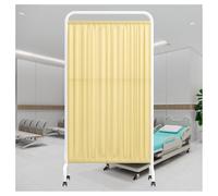 Single Panel Medical Privacy Screen,Folding Privacy Screen with Wheels,6ft High Protective Screens Room Divider for Beauty Salon/Office/Exam Room(Yellow,1-panel)