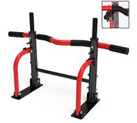 Single Parallel Bars Home Indoor Pull-Up Equipment Door On The Wall Single Pole Multi-Function Pull-Ups Home Fitness Equipment,Red90*59 * 30Cm