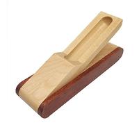 Single Pen Display Holder Brush Box With Lid Wooden Pencil Case Box Desktop Stationery Storage Organiser For Pencils Pen Single Display Holder Wooden Pencil Case With Lid For Office School Home