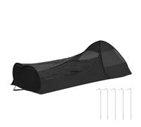 Single Person Tent - Tent for Camping, Bed Canopy Sleeping Bag Zip | Portable Accommodation, Large Space Free Mesh Camping Equipment for Travel Leaf Room and Outdoor Travel Accessory