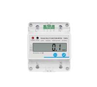 Single Phase 1P 2 Wire Digital Wattmeter Power Consumption Meter kWh AC 230V Voltage Current LCD Analog Counter Display IDGTTLDF(Multifunction Meter)
